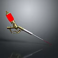 Red And Golden Household Spray Gun With Long Slender Nozzle Design
