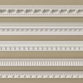 Different Plaster Molding Styles For Interior Wall And Ceiling Decoration 3d model