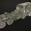 Military Green Heavy Duty Utility Truck Featuring Multiple Wheels And Robust Build