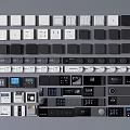 Assorted Modern Switch Panels With Various Colors And Functional Designs