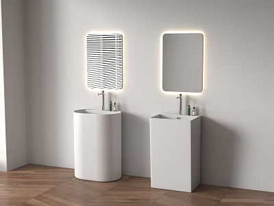 Table basin column basin 3d model