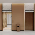 Modern Elevator Hall Elevator 3d model