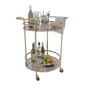 Jane's European Dining Car Trolley 3d model