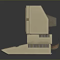 Classic Vintage Computer With CRT Monitor Keyboard And Retro Design Features