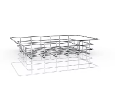 Sturdy Metal Storage Shelf Organizer Multi Tier for Home Kitchen Bathroom 3d model