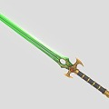 Long Sword Science Fiction Long Sword Sword Magic Weapon Fantasy Sword 3d model