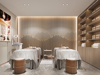 Beauty Shop Modern Massage Shop 3d model