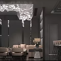 Modern KTV Lounge With Luxury Interior LED Lighting Comfortable Sofa And Sound System
