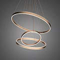 Modern Layered Circular Ring Chandeliers With Stylish Design And Soft Lighting 3d model