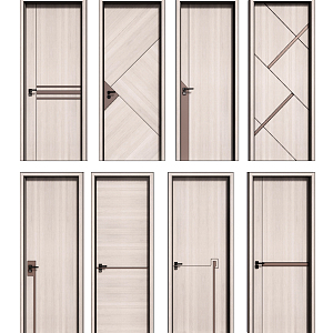 Modern swing door 3d model