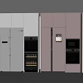 Modern Refrigerators with Various Colors and Built in Design for Modern Kitchen