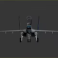 Silver Military Fighter Jet With Blue Tail Transparent Cockpit And Star Emblem