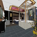 Comfortable Beauty And Hair Salon Space With Treatment Beds Styling Chairs And Soft Lighting Decor