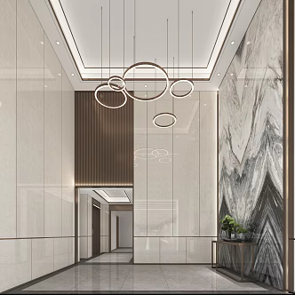 Lobby elevator room 3d model