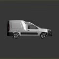 White Commercial Cargo Van With Smooth Body Design And Modern Front Grille For Delivery Use