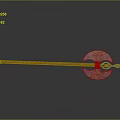 Modern Tomahawk Axe Wooden Axe Wooden Handle Axe 3d model