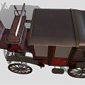 Vintage carriage 3d model