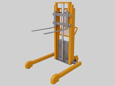 Forklifts and mobile cranes 3d model