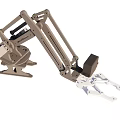 Mechanical arm 3 degrees of freedom 3d model