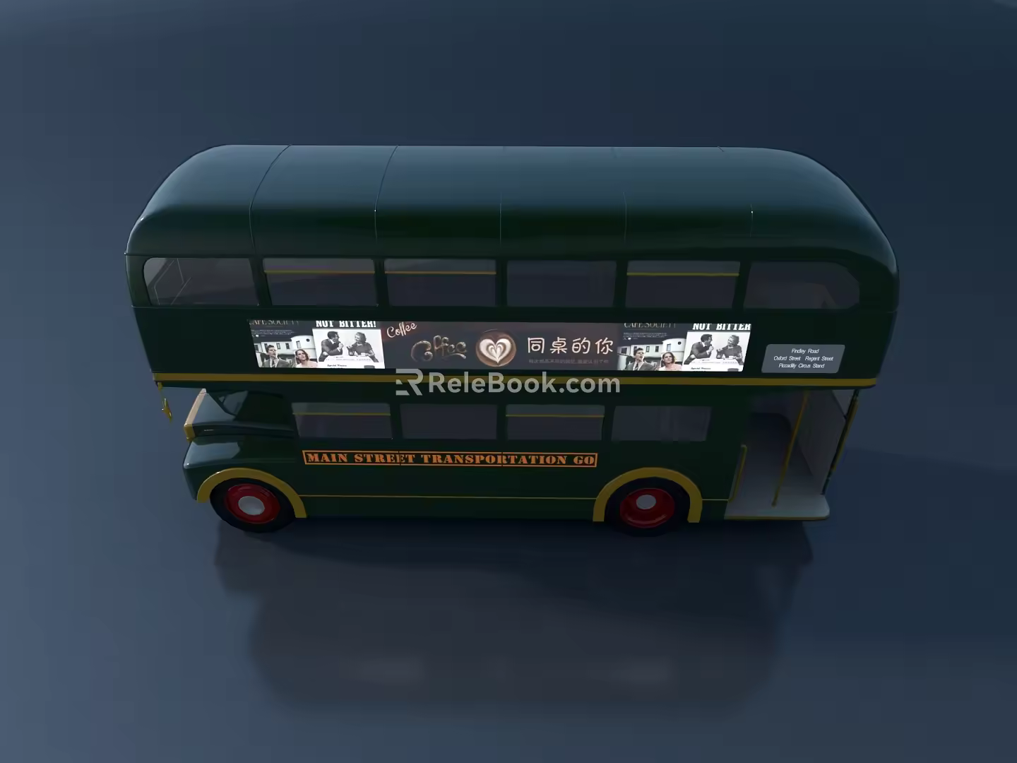 Modern Bus Transportation 3d model
