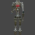 Abandoned robots. 3d model