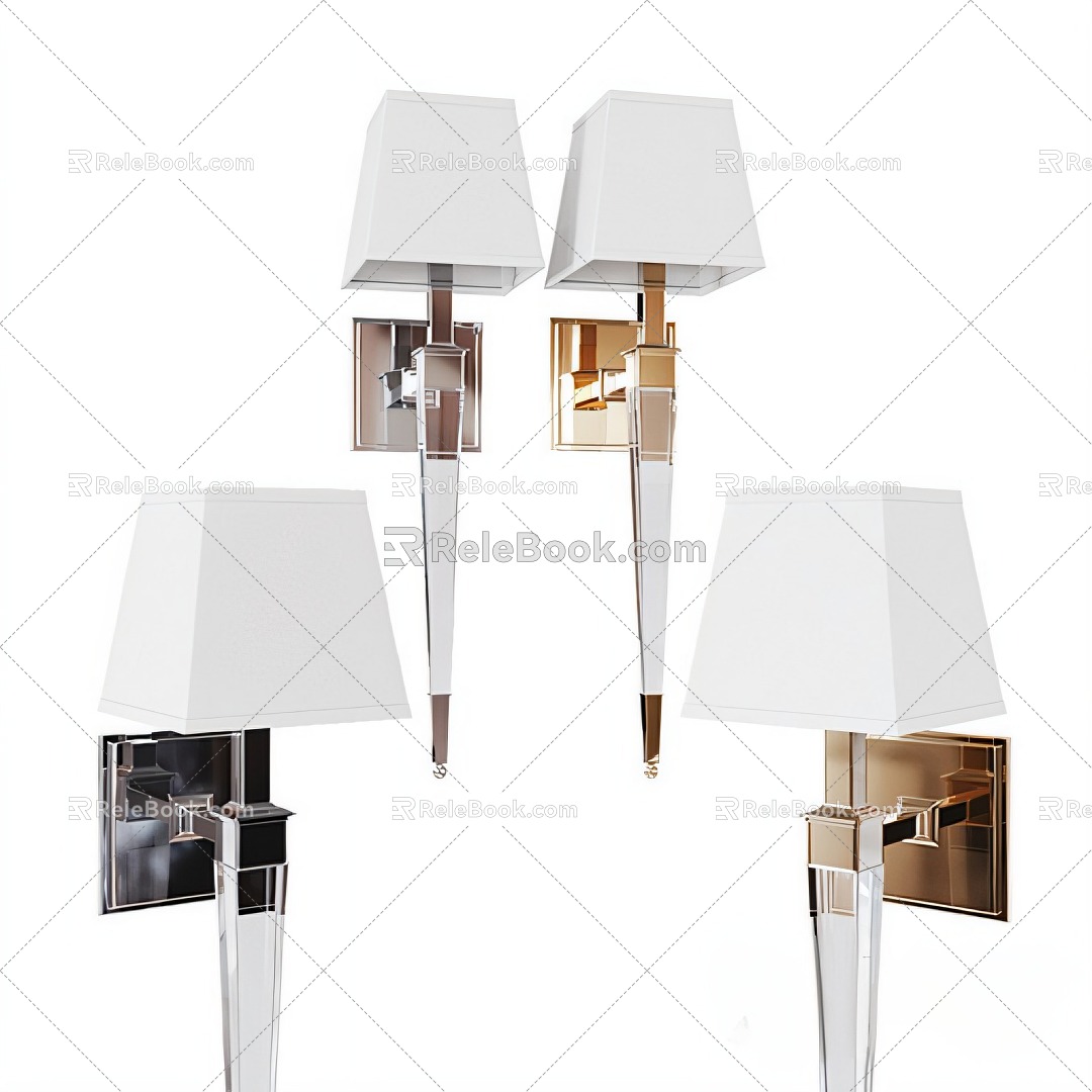 European-style wall lamp lamps 3d model