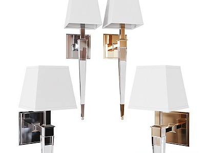 European-style wall lamps 3d model