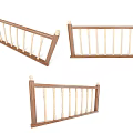Classic Wooden Garden Fence With Vertical Rails And Decorative Corner Posts For Outdoor Use