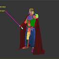 Darth Vader Character In Black Costume With Helmet And Red Lightsaber