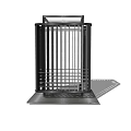 Sturdy Metal Frame Outdoor Light With Grid Design And Stable Base For Outdoor Illumination