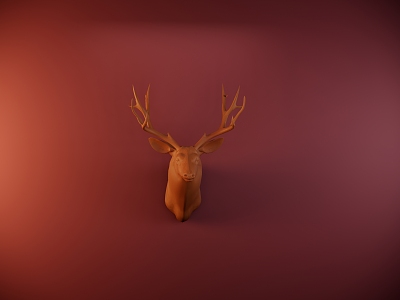 Modern animal wall decoration pendant 3d model