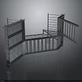 Metal Construction Equipment Frame Structure With Support Crossbars And Panels