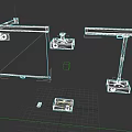 Projection Monitoring System With Projector Camera Screen And Adjustable Stand