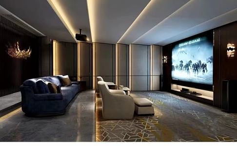 Modern AV Room Home AV Room Audiovisual Room Audiovisual Room Cinema Audiovisual Room 3d model