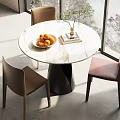 Modern Leisure Table and Chair Negotiation Table and Chair Dining Table and Chair Table and Chair Combination 3d model