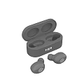 Wireless Earbuds With Open Charging Case And iQIYI Logo Design