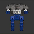 Futuristic Sci Fi Game Movie Character With Blue Silver Mechanical Armor And Humanoid Design