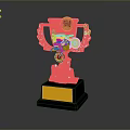 Sorry, the picture mainly shows a trophy, which is not related to "furniture". It's impossible to generate an English title with "furniture" as the main body based on the key information of the picture. Please provide a picture related to furniture.