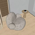 Modern DRIADE Single Sofa 3d model