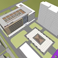 Modern Second Peoples Hospital Building Exterior Design With Glass Curtain Wall And Medical Facilities