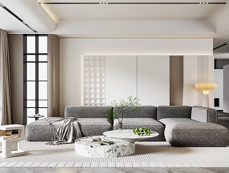 modern living room 3d model