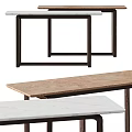Modern Dining Table Design Featuring Elegant Marble Top And Sturdy Metal Frame