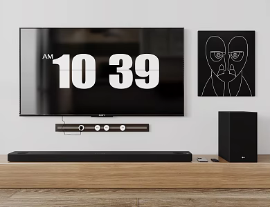 Modern TV Audio Combination 3d model