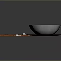 Essential Kitchen Utensils Set with Wooden Cutting Board Spoon Fork and White Bowls Plates
