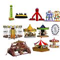 Modern amusement equipment amusement park 3d model