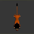 3D Animated Lion Character With Orange Body Black Mane And Yellow Eyes