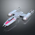 Spaceship Fighting Spaceship Aircraft 3d model