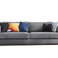Nordic Sofa Double Sofa 3d model