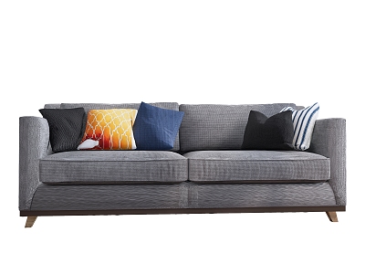 Nordic Sofa Double Sofa 3d model