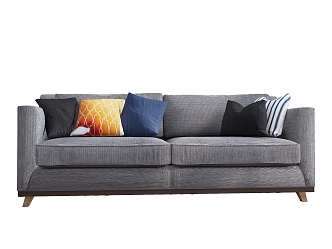 Nordic Sofa Double Sofa 3d model